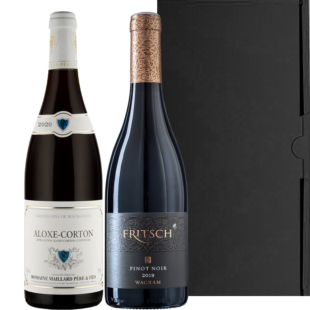赤ワイン ワインセット 2本 高級 ピノ・ノワール 飲み比べ フランス ブルゴーニュ アロース・コルトン コート・ド・ボーヌ オーストリア ニーダーエスタライヒ バイオダイナミック 750ml 2本 送料無料