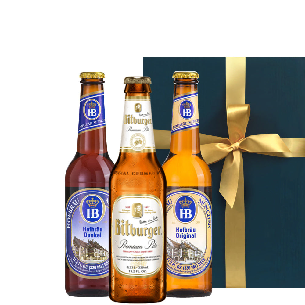 御祝い 記念日 ビールセット 贈り物 ギフト 詰め合わせ プレゼント 有名 ホフブロイ ドイツビール 330ml 3本 プレセント 海外ビール 輸入ビール 詰め合わせ ビールセット のし 熨斗 贈答 お酒 誕生日 内祝 男性 夫 彼氏
