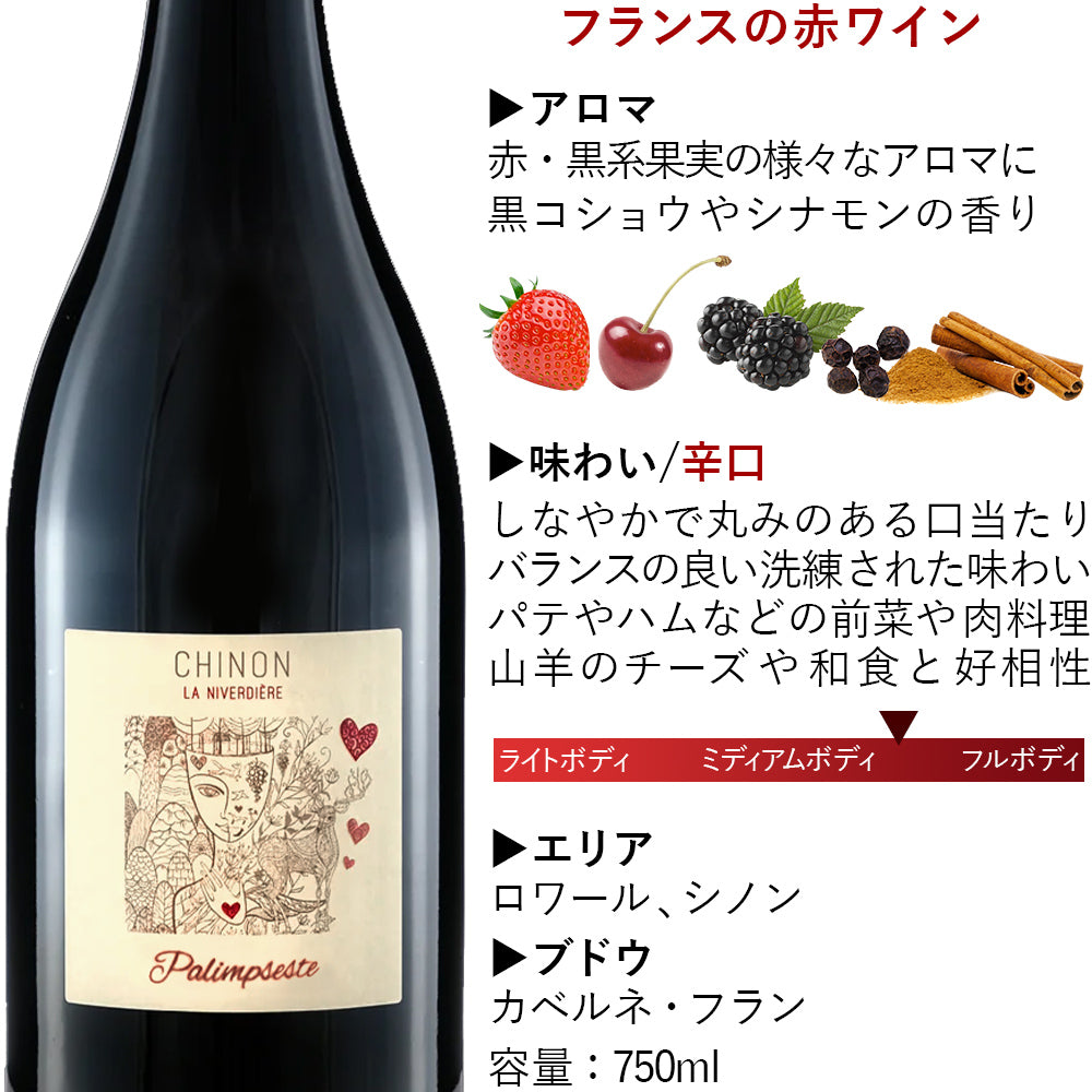 ホワイトデー お返し 赤ワイン フランス ロワール 「シノン・ルネッサンス」 赤 辛口 750ml カベルネ・フラン おしゃれ のし対応 内祝 女性 家族 会社 送料無料