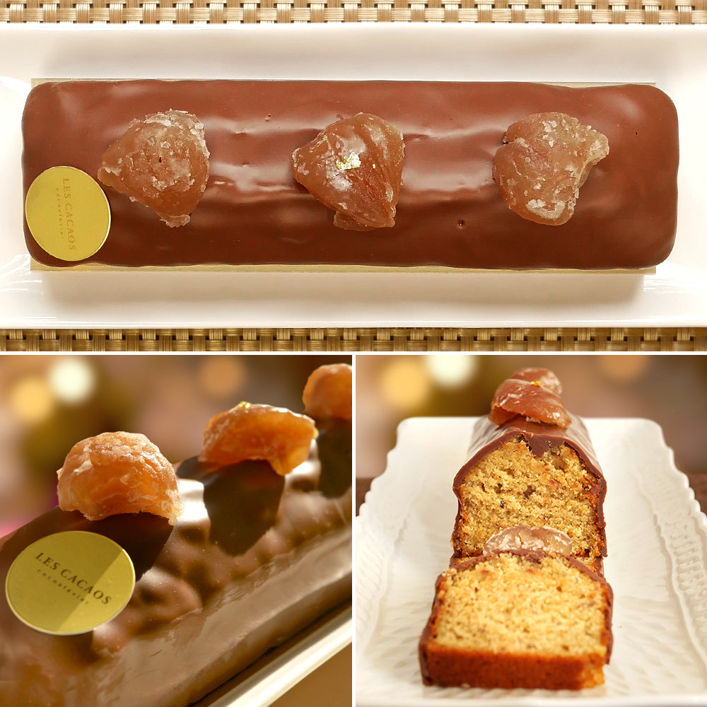 ワイン ロゼ スパークリングワイン スイーツギフト シャンパン フランス クレマン・ド・ボルドー 泡 辛口 750ml LES CACAOS チョコレートケーキ 栗 マロン パウンドケーキ ギフト箱付 リボンラッピング メッセージカード 送料無料