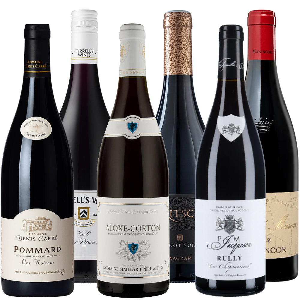 高級 ピノ・ノワール ワイン飲み比べ 6本セットフランス ブルゴーニュ イタリア オーストリア オーストラリア 750ml ホーム―ティー 忘年会 送別会 クリスマスパーティ 新年会 女子会 送料無料