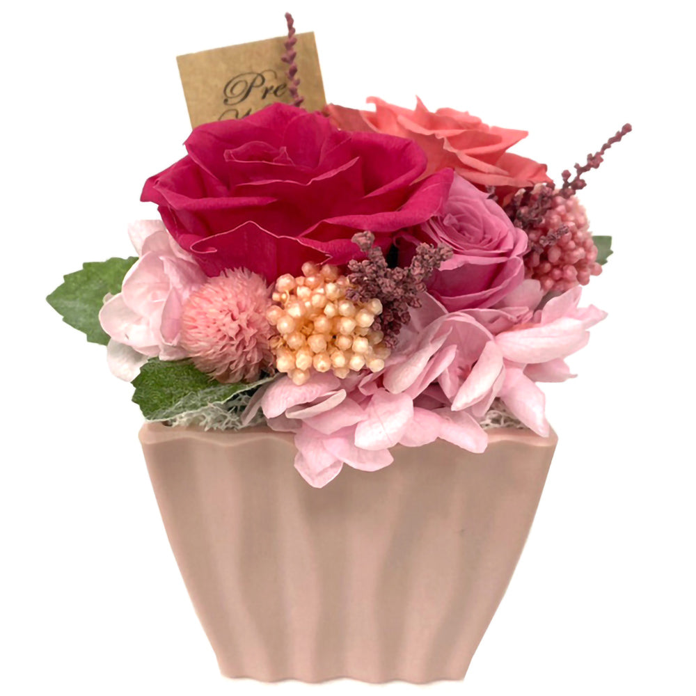 誕生日 黄色 ジュース 花 セット お花の色が選べる ギフト フルーツネクター 2本 フランス オーガニック プリザーブドフラワー バラ アジサイ 赤 ピンク