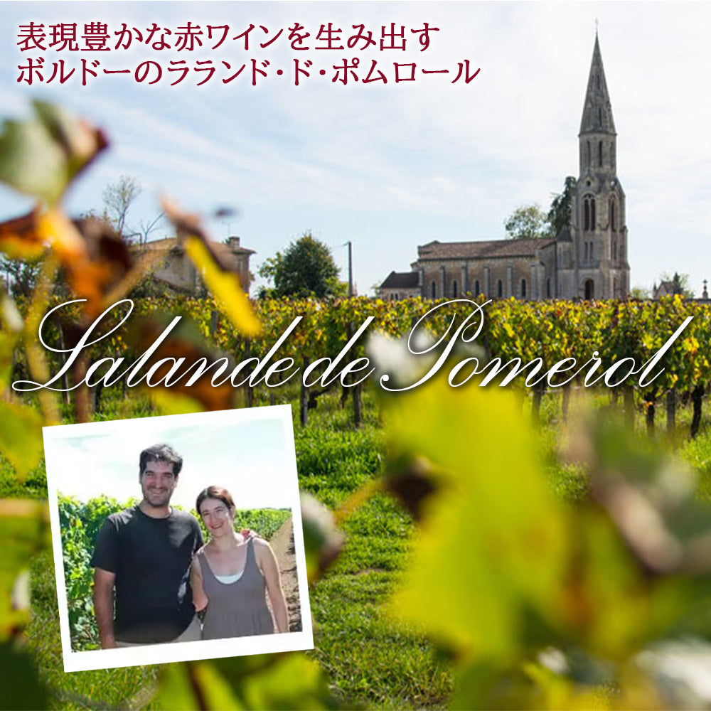 退職祝 就職祝 ワイン ギフト 赤ワイン フランス ボルドー ラランド・ド・ポムロール 750ml 記念日 誕生日 ギフト箱 リボン付き メッセージカード 送料無料