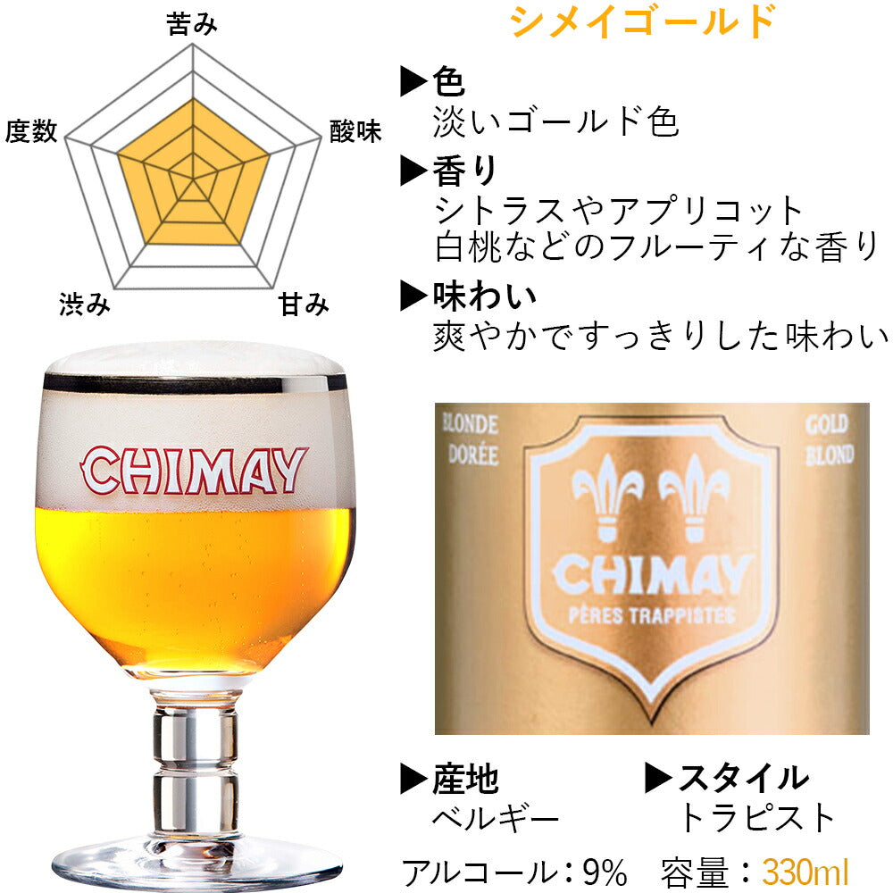 人気ビール 飲み比べ 2本セット ベルギー クラフトビール シメイ レッド ゴールド 330ml 地ビール 海外ビール 輸入ビール おしゃれ 詰め合わせ 誕生日 内祝い お返し 熨斗可 送料無料