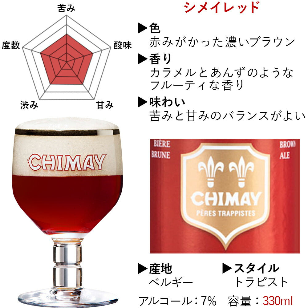 御祝い 記念日 ビール セット クラフトビール 詰め合わせ 有名 ベルギー シメイ 330ml 5本 5種 詰め合わせ CHIMAY レッド ゴールド ホワイト ブルー グリーン トラピストビール 地ビール おしゃれ プレゼント のし 内祝い お返し 男性 退職祝い