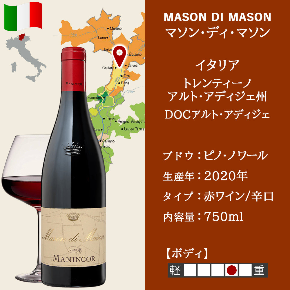 イタリア 赤ワイン ピノ・ノワール 750ml ギフトボックス プレゼント