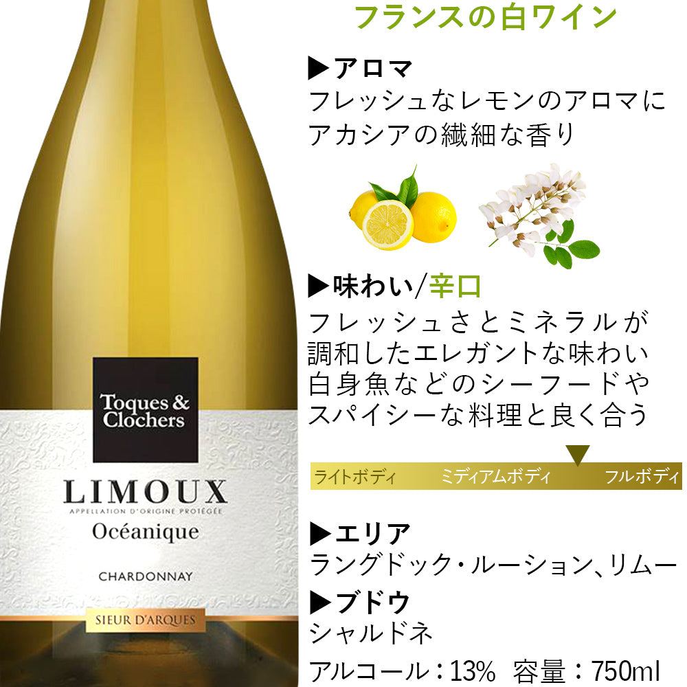 赤ワイン 白ワイン 紅白ワイン 赤白セット フランス 白ワイン 辛口 750ml シュール・ダルク・トック・エ・クロシェ ワイン ワインセット 2本