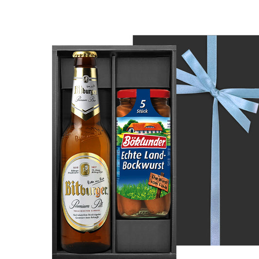 父の日 ビール おつまみギフト ドイツ クラフトビール ピルスナー ビットブルガー  330ml ドイツ ソーセージ ボックブルスト 誕生日 プレゼント 内祝い 熨斗 家族 送料無料