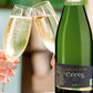 結婚記念日 ワイン ペアグラス付き スパークリングワイン フランス クレレット・ド・ディー 白 辛口 泡 750ml シャンパングラス 2脚 ドイツ シュピゲラウ 割れにくい 結婚祝い 誕生日 新築祝い