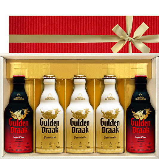 ビールギフト ベルギービール 5本 飲み比べセット クラフトビール アンバーエール インペリアルスタウト クラシック スモーク 樽熟成 ワイン酵母 海外ビール  誕生日 プレゼント ギフト箱付 リボン包装 メッセージカード 送料無料