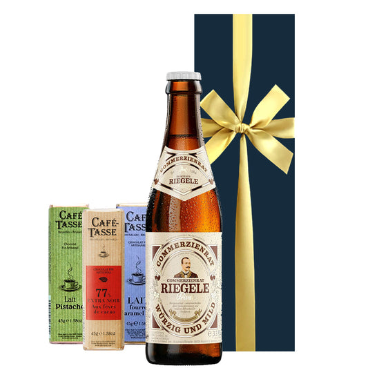 【クール便でお届け】誕生日 ギフト ビール チョコレート セット ドイツ クラフトビール ラガー 330ml ベルギー チョコ 3種 ギフトボックス ギフト箱 リボン付き メッセージカード付き