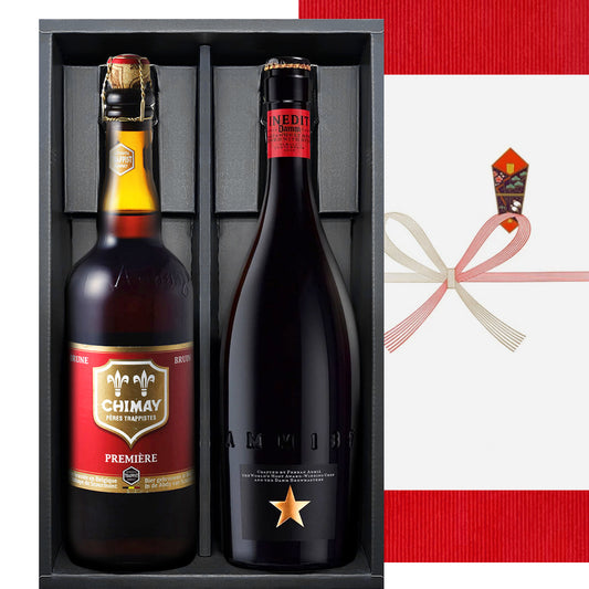 お中元 ビール 高級 クラフトビール ベルギー シメイ レッド ブラウンエール スペイン エル・ブジ イネディット 飲み比べ セット 750ml 2本セット 大瓶 海外ビール 地ビール 父の日 誕生日 プレゼント 内祝い 贈答 上司 お礼 お父さん お母さま 挨拶 就任祝い 熨斗 御中元