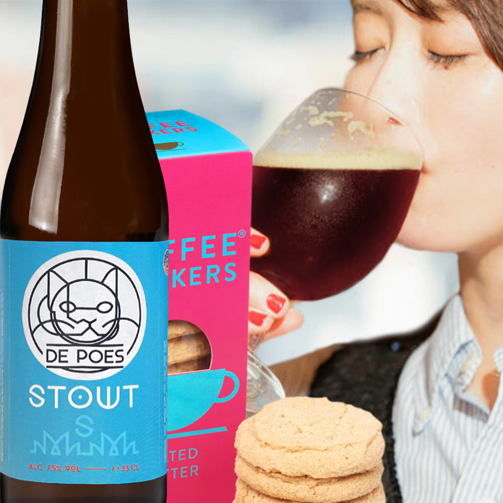 ホワイトデー ビールとスイーツ ギフトセット【無料 リボンラッピング メッセージカード】ベルギー 猫 スタウト 黒ビール 330ml イギリス クッキー ビスケット