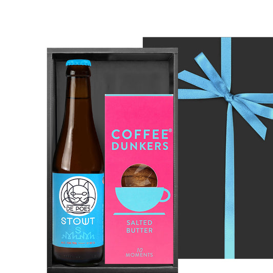 ホワイトデー ビールとスイーツ ギフトセット【無料 リボンラッピング メッセージカード】ベルギー 猫 スタウト 黒ビール 330ml イギリス クッキー ビスケット