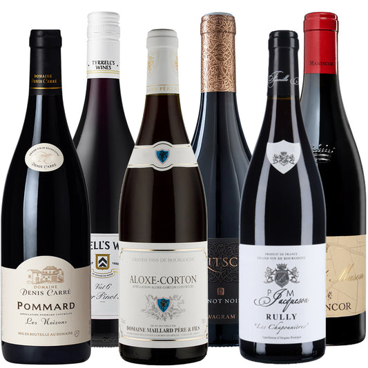 高級 ピノ・ノワール ワイン飲み比べ 6本セットフランス ブルゴーニュ イタリア オーストリア オーストラリア 750ml ホーム―ティー 忘年会 送別会 クリスマスパーティ 新年会 女子会 送料無料