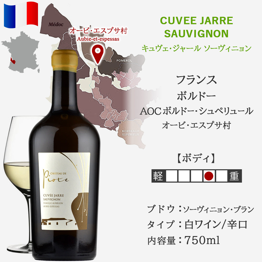 ワイン ギフト 紅白ワイン フランス ボルドー ナチュール 自然派 ビオディナミ メルロー ソーヴィニョン・ブラン 赤 白 辛口 2本 750ml お酒 赤ワイン 白ワイン シャトー・ド・ピオット 御中元 贈答 お祝 お礼 プレゼント 誕生日 内祝い のし